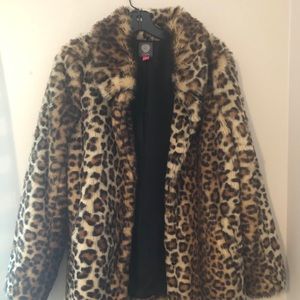 Vince Camuto Leopard Fur Jacket